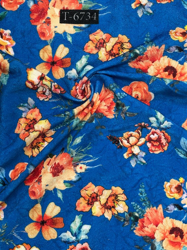 VELVET ABSTRACT FLORALS PRINTS