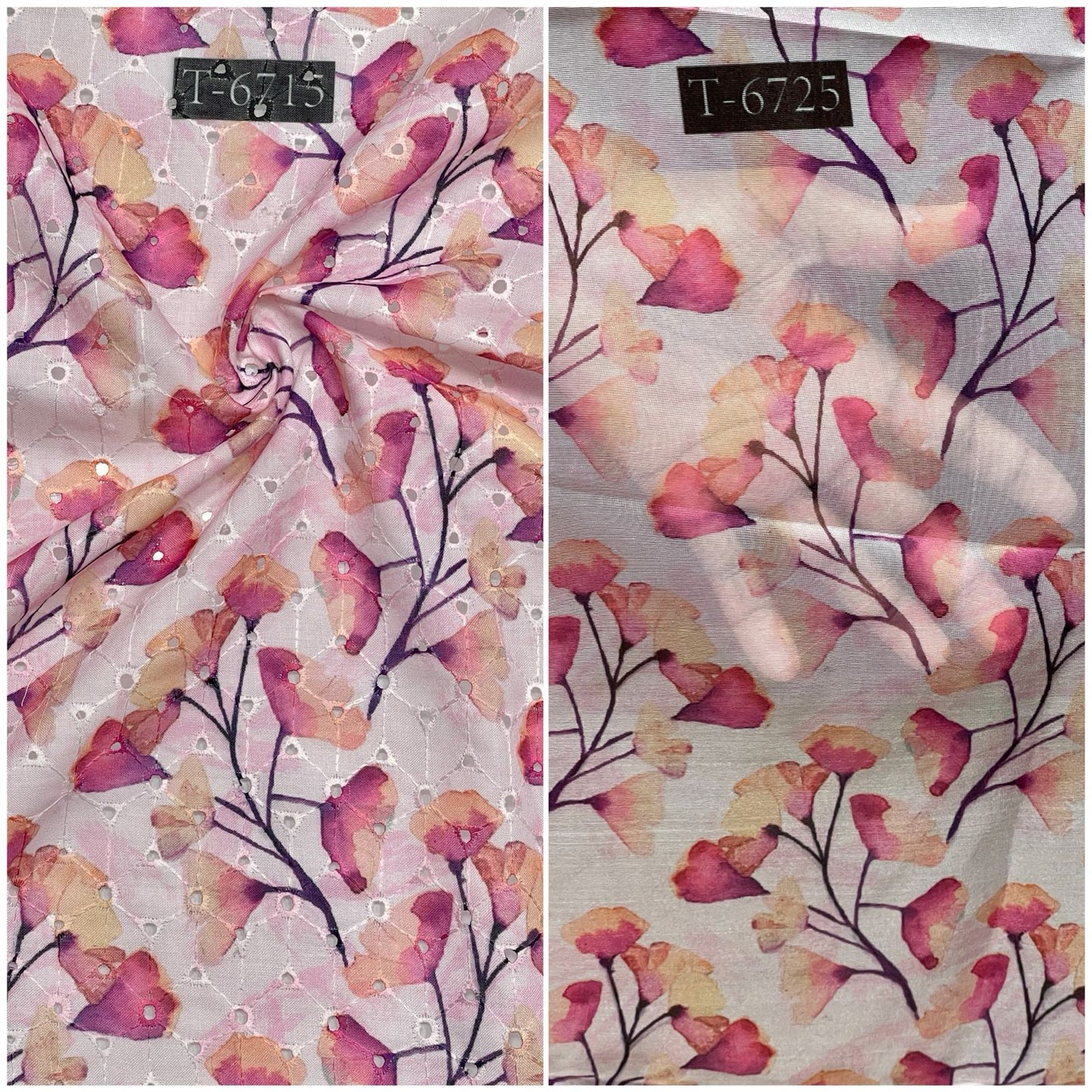 COMBO PRINT - COTTON HAKOBA + ORGANZA