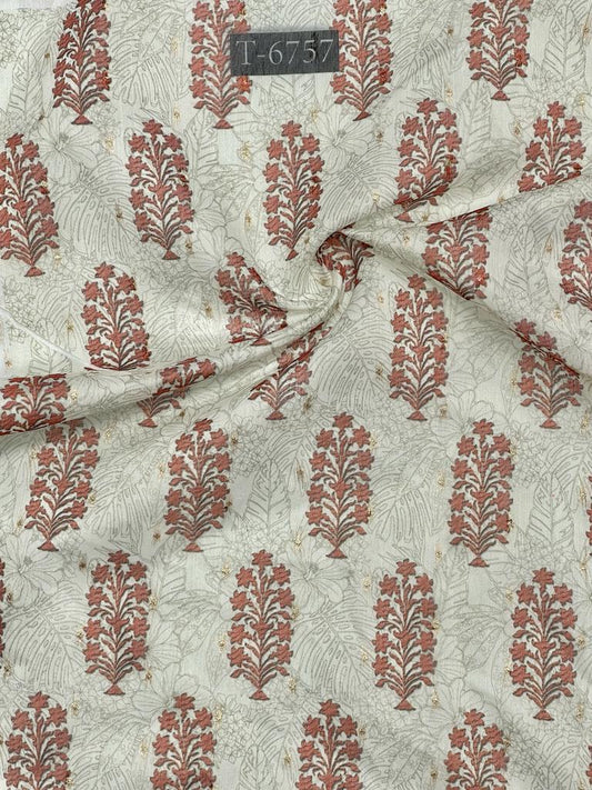 Chanderi Jacquard Butti Prints