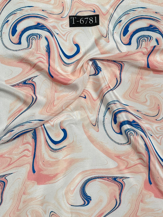 Crepe Marble Print