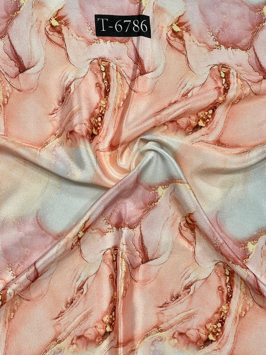Crepe Marble Print