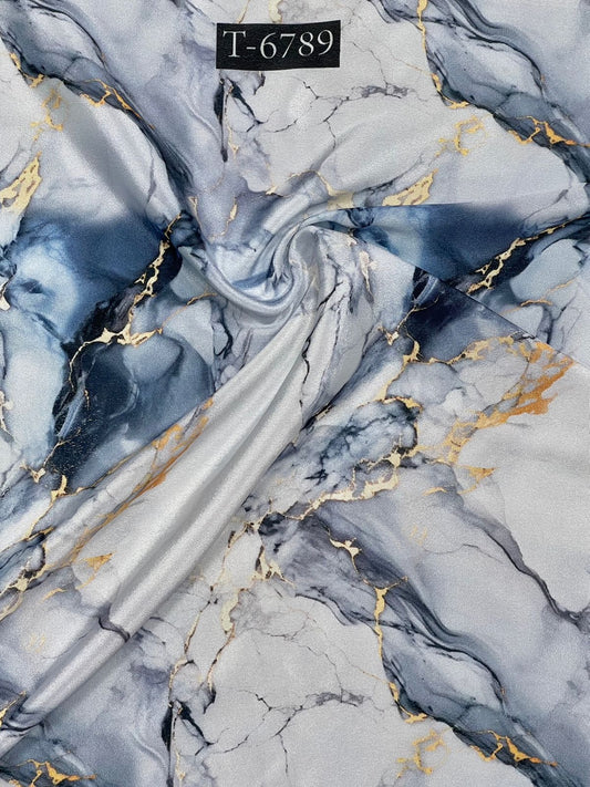 Crepe Marble Print