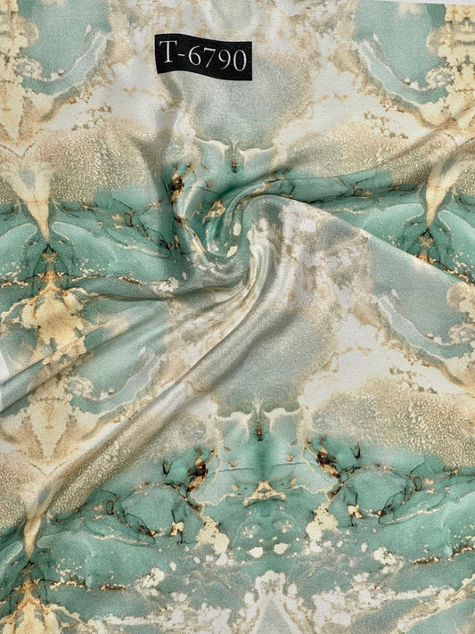Crepe Marble Print
