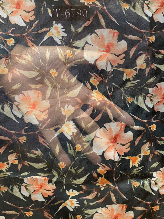 Organza Floral Print