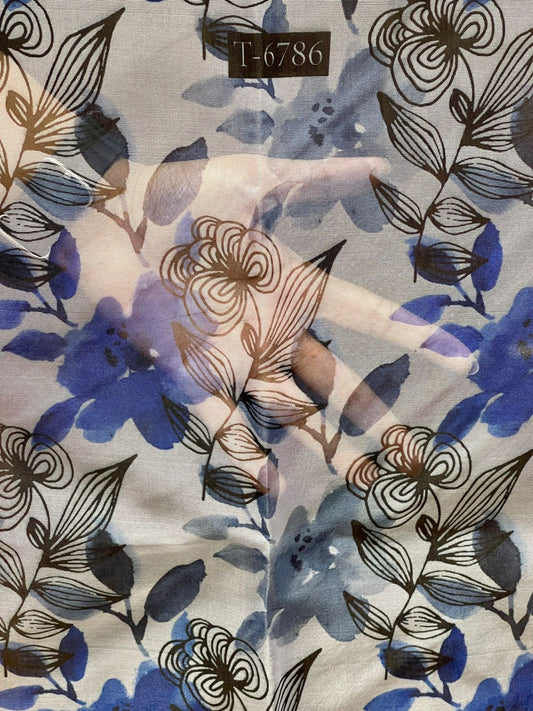 Organza Floral Print