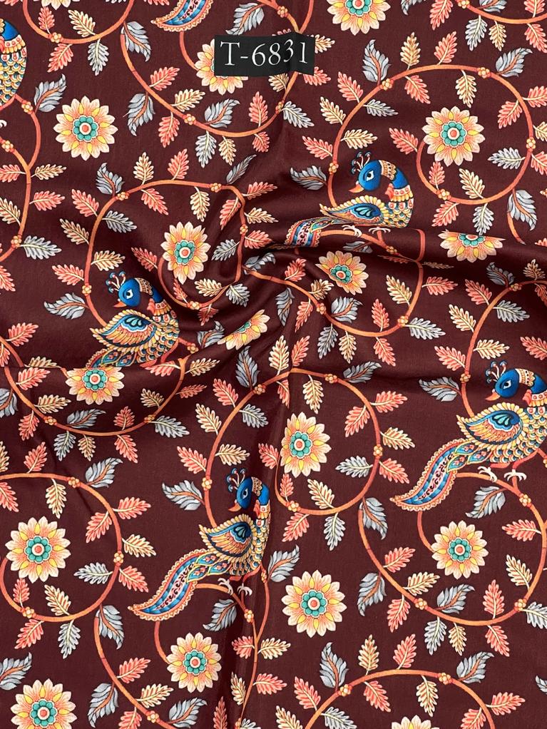 Kalamkari Print On Muslin