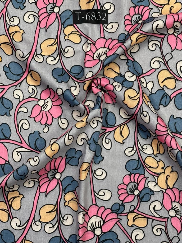 Kalamkari Print On Muslin