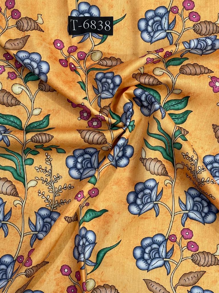 Kalamkari Print On Muslin