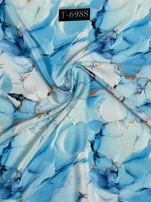 Trendy Crepe Marble Prints