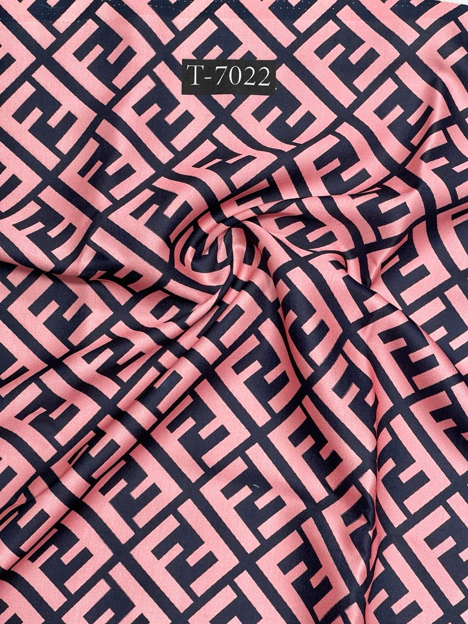 BRAND PRINTS ON SATIN