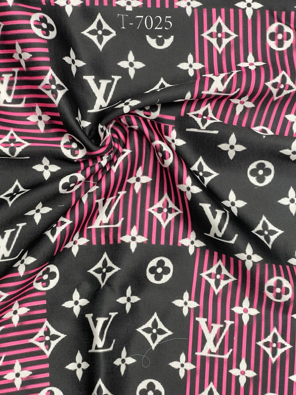 BRAND PRINTS ON SATIN