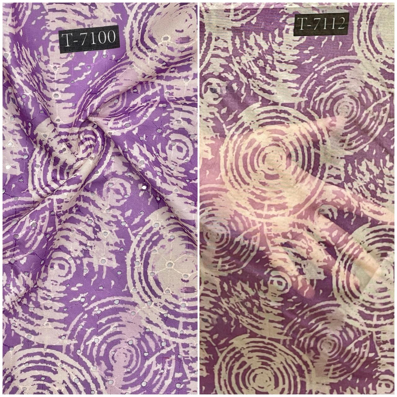 TIE & DYE COMBO PRINT - COTTON HAKOBA + ORGANZA