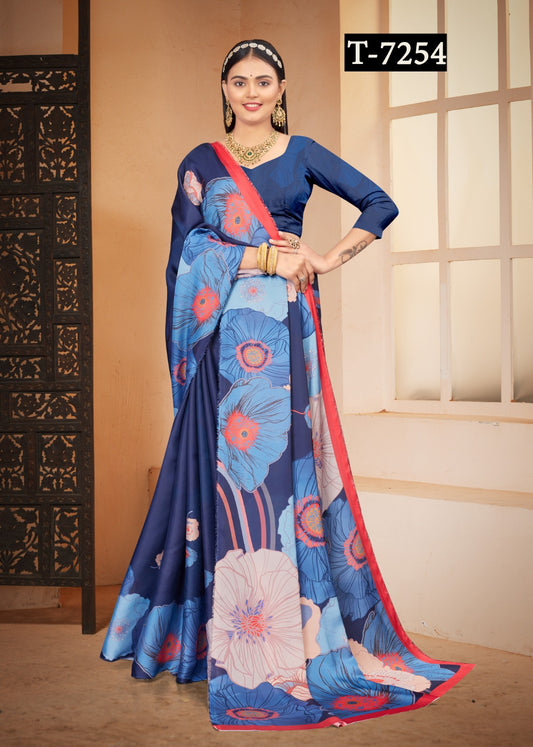 SOFT ABSTRACT PRINTED SAREES