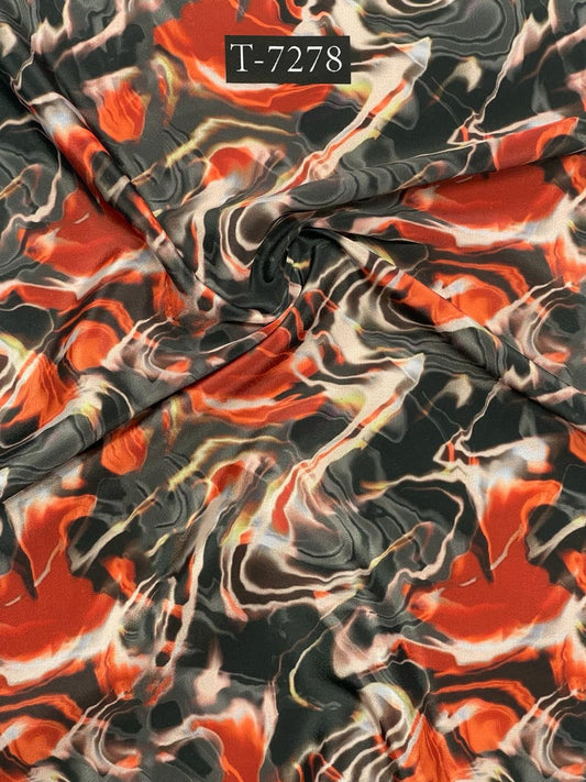 FLOWY CREPE ABSTRACTS PRINTS