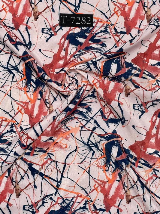 FLOWY CREPE ABSTRACTS PRINTS
