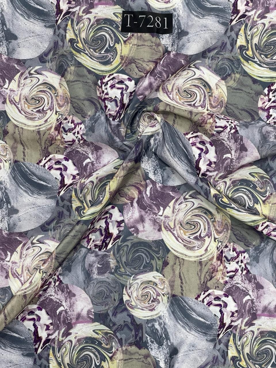 FLOWY CREPE ABSTRACTS PRINTS