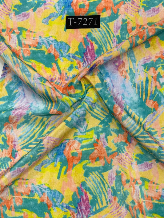 FLOWY CREPE ABSTRACTS PRINTS