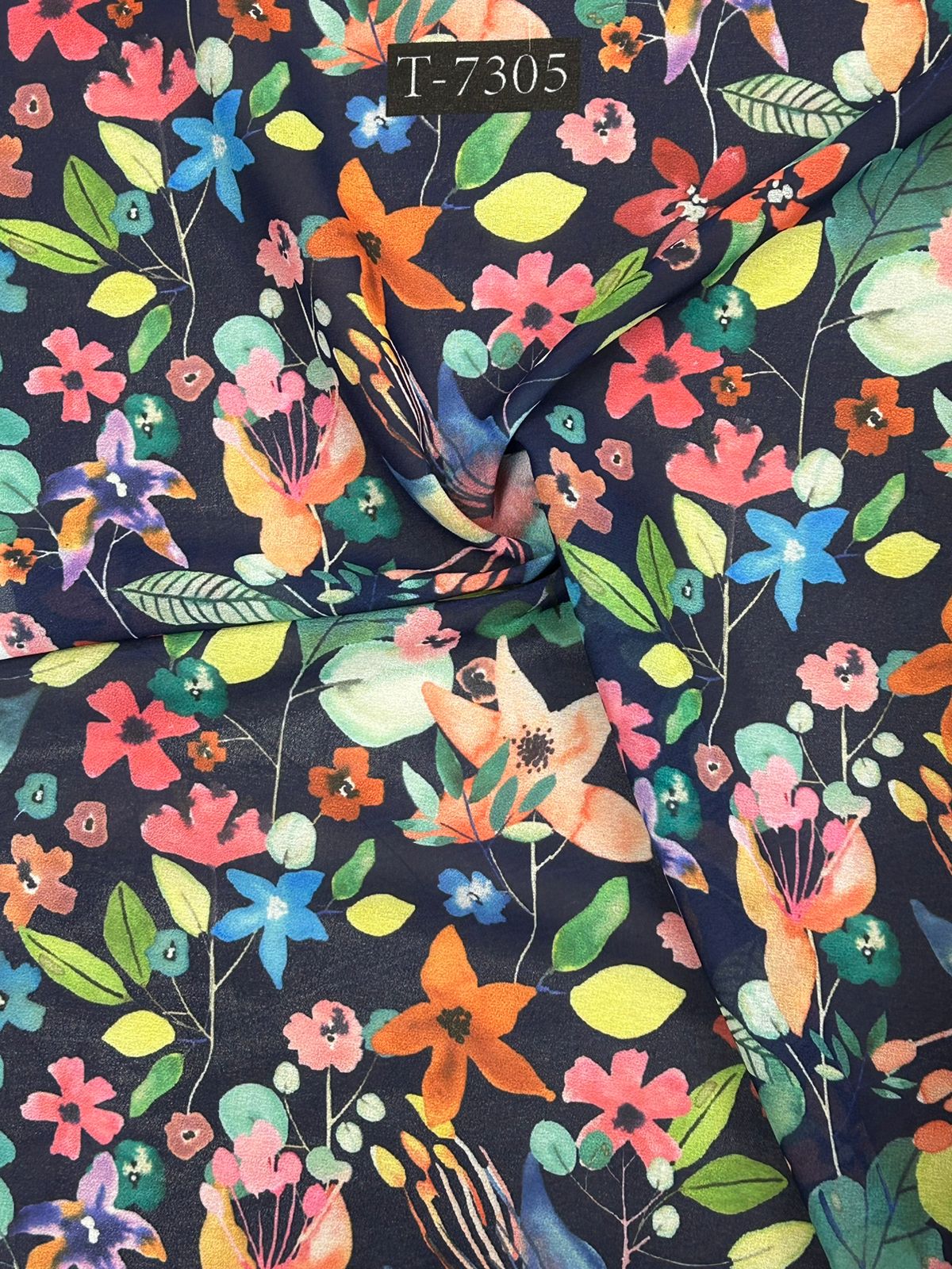 Beautiful Floral Print On Georgette