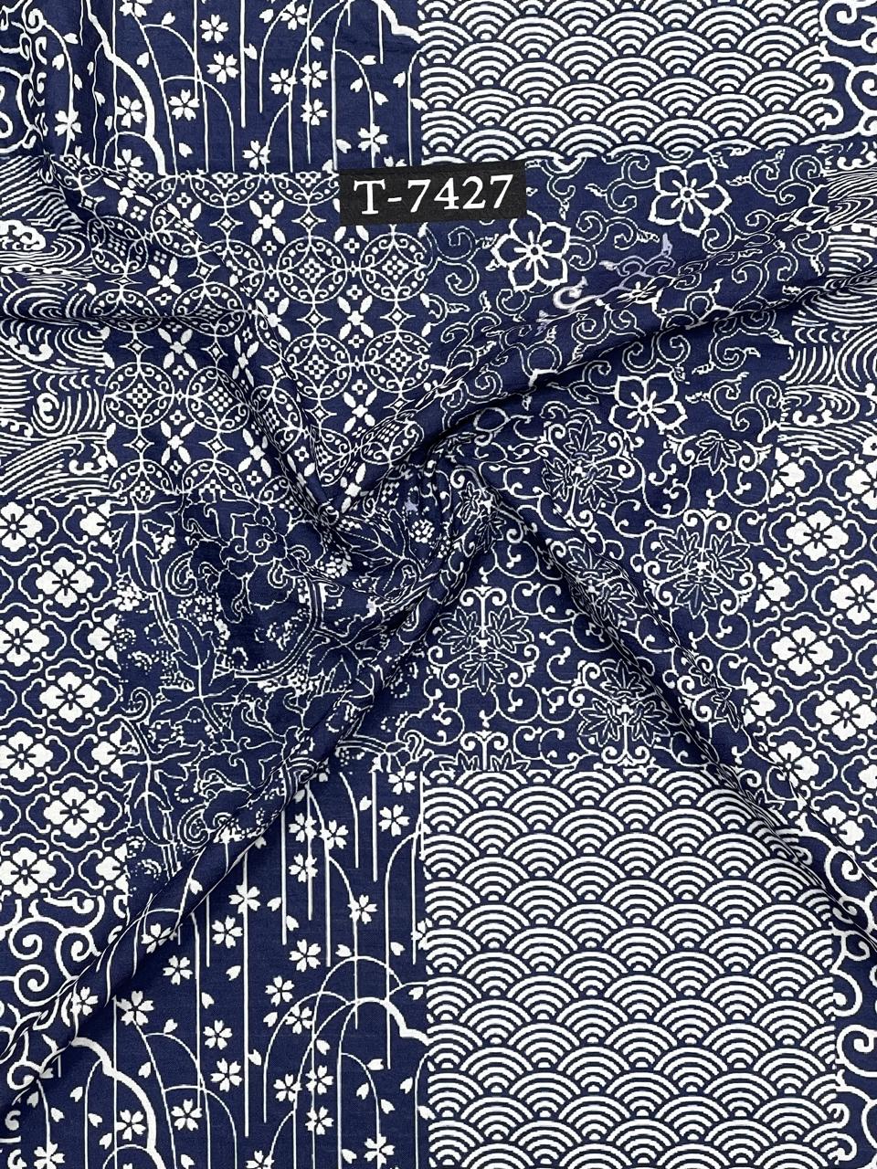 Mixed Print On Imported Lycra Fabric