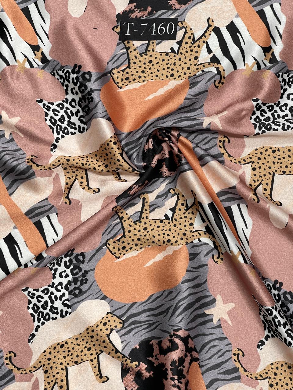 MORDERN ANIMAL PRINTS ON SATIN