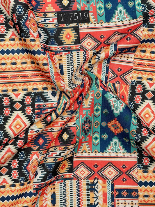 Mixed Prints on Swiss Linen Fabric