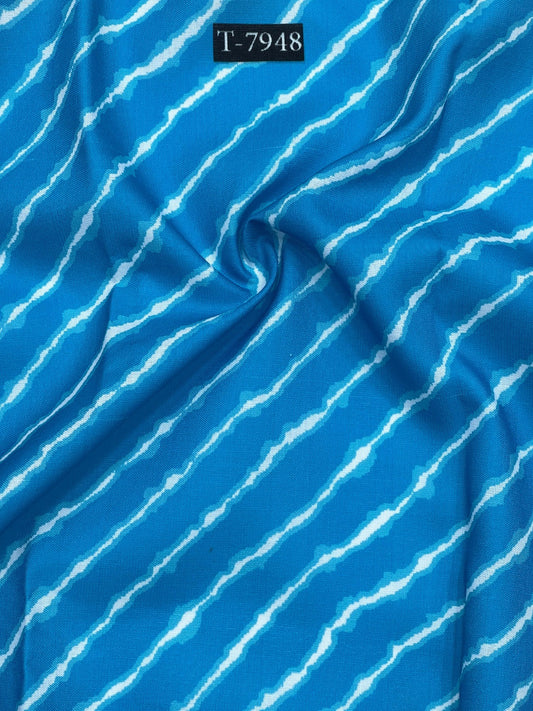 BEAUTIFUL LEHERIYA COLOURS IN SWISS COTTON