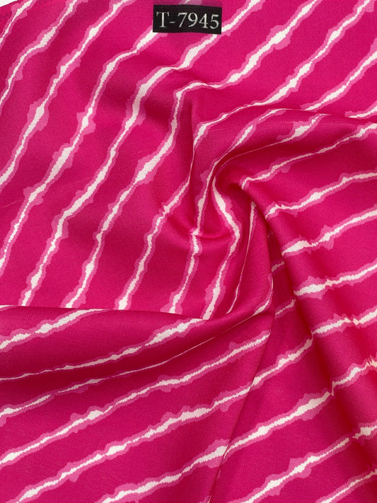 BEAUTIFUL LEHERIYA COLOURS IN SWISS COTTON