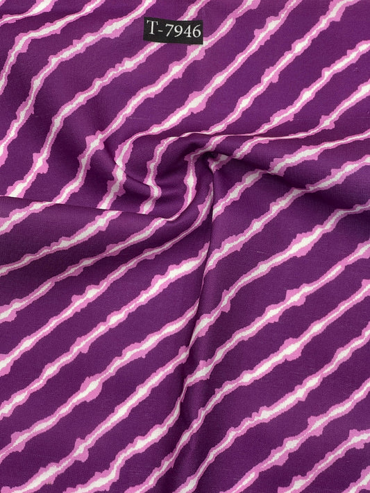 BEAUTIFUL LEHERIYA COLOURS IN SWISS COTTON
