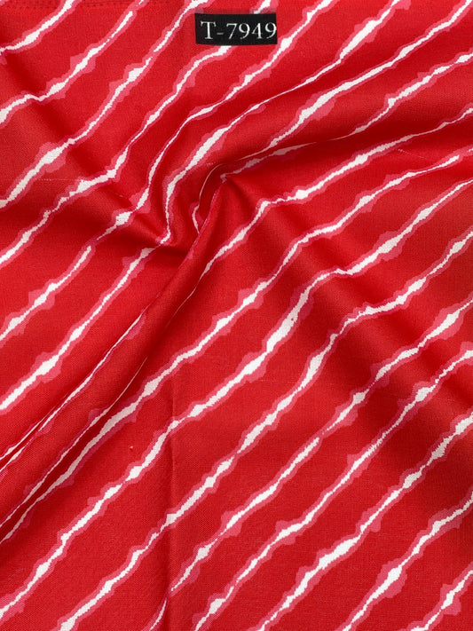 BEAUTIFUL LEHERIYA COLOURS IN SWISS COTTON