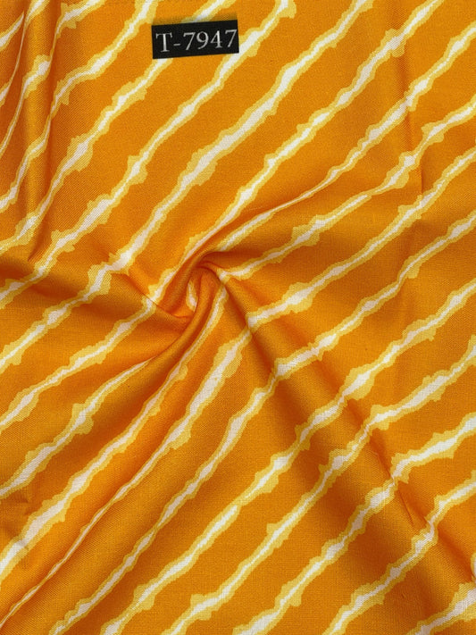 BEAUTIFUL LEHERIYA COLOURS IN SWISS COTTON
