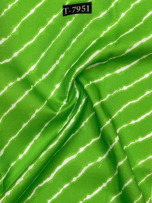 BEAUTIFUL LEHERIYA COLOURS IN SWISS COTTON