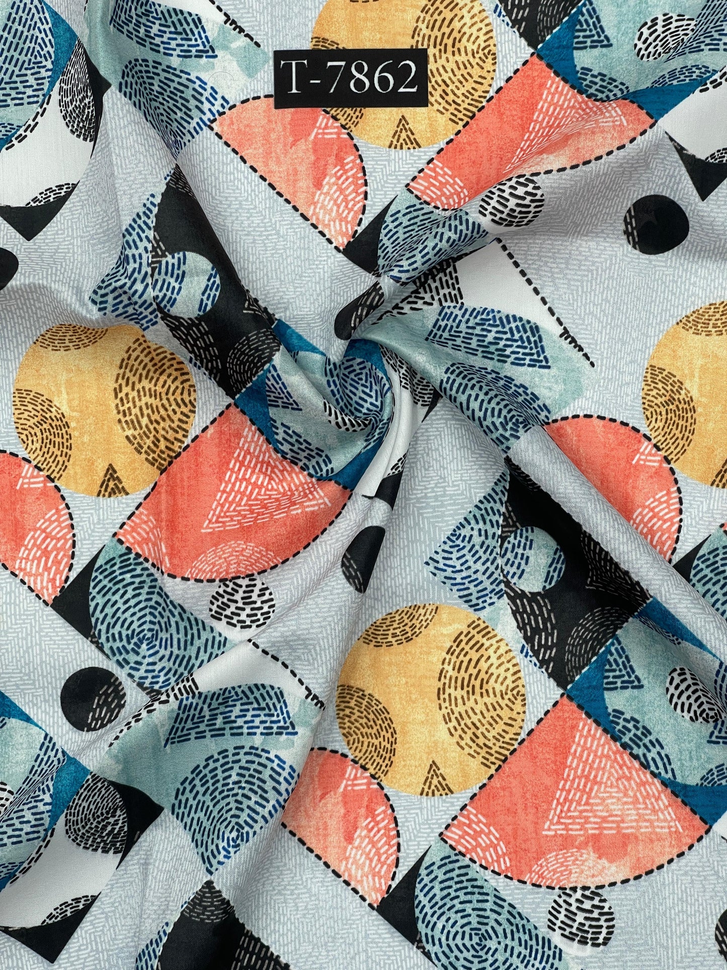 Muslin Katha Geometric Prints