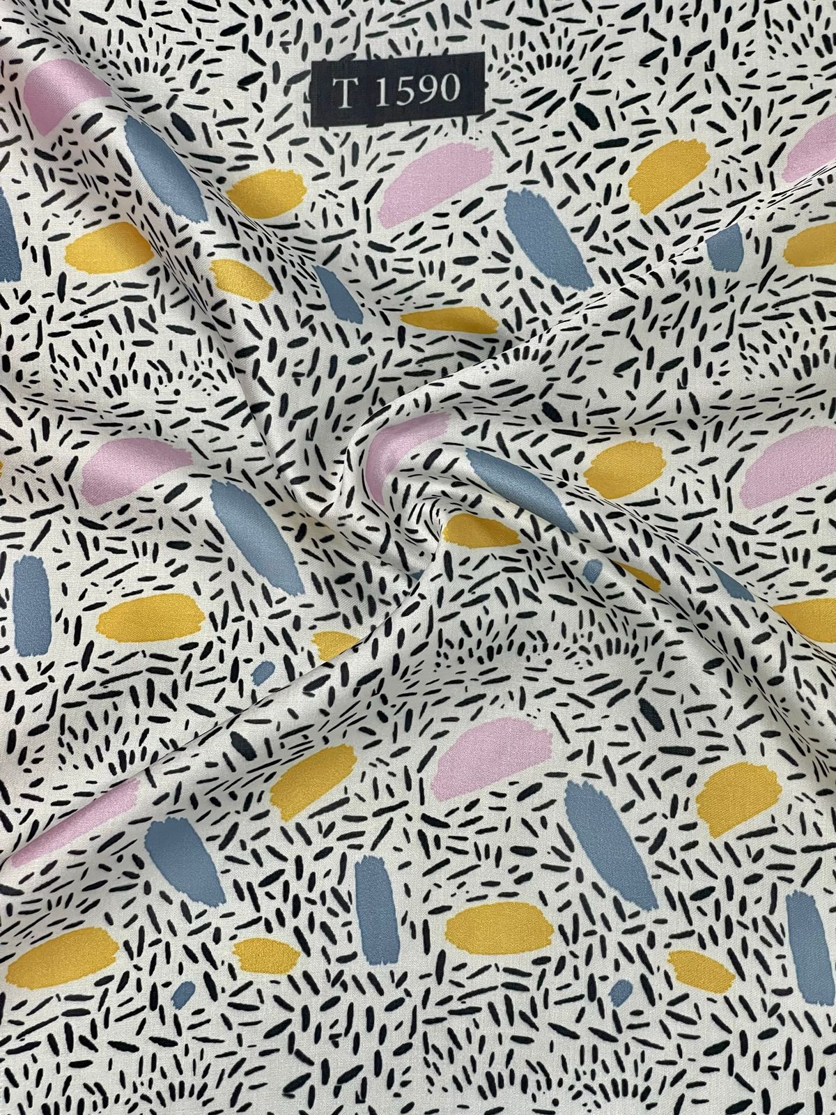 Abstracts Prints On Modal Satin