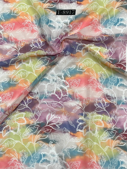 BLOSSOM PRINTS ON CHIFFON