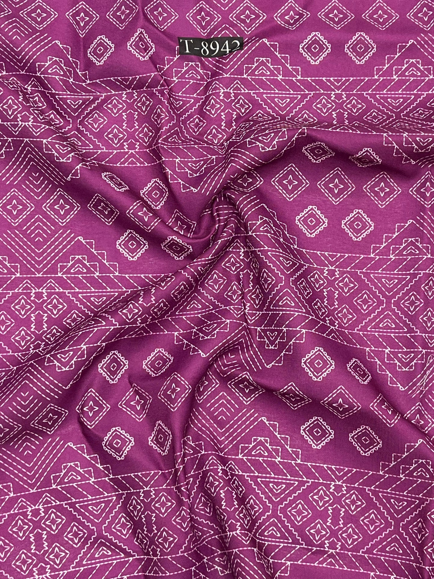 ABSTRACT PRINT ON SWISS COTTON