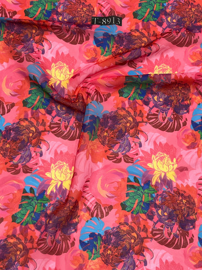 Wholesale BLOSSOM PRINTS ON CHIFFON – FLORAL CHIFFON FABRICS | The Wardrobe Fabrics