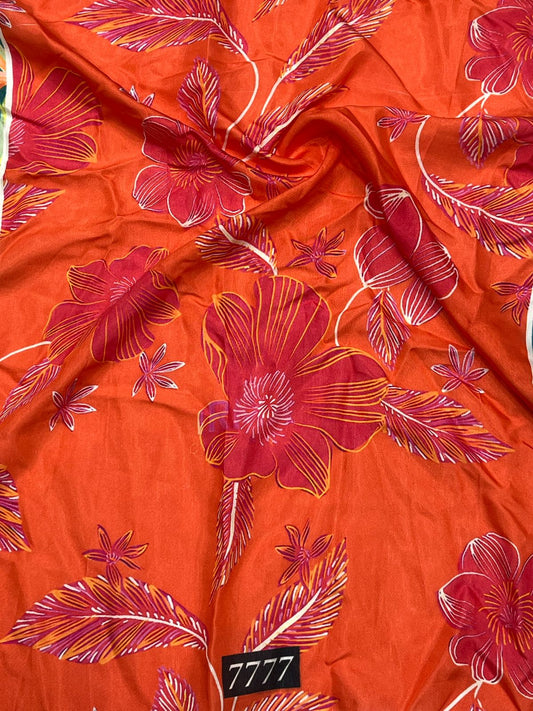 Floral Prints On Pure Viscose Muslin