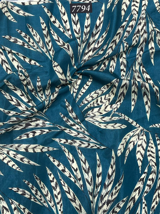 Floral Prints On Pure Viscose Muslin