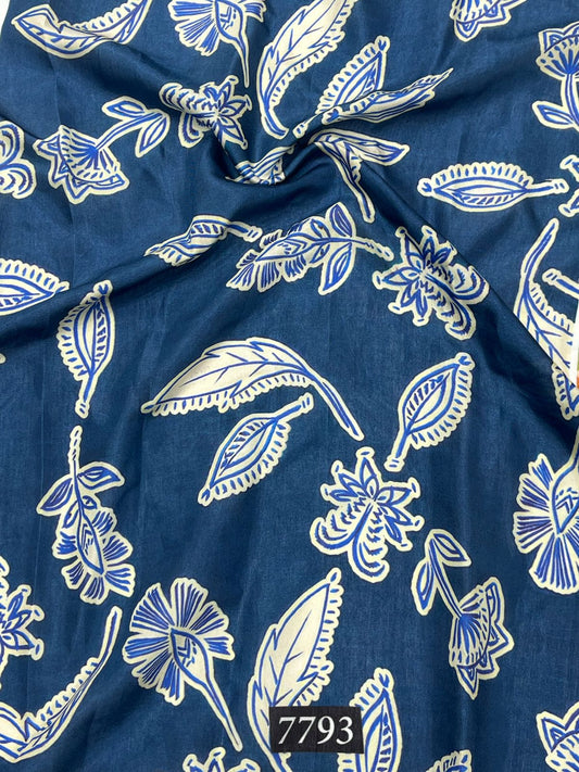 Floral Prints On Pure Viscose Muslin
