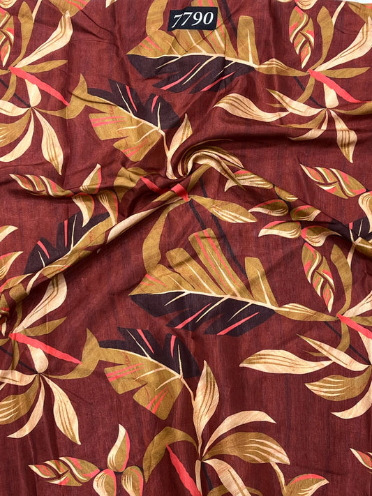 Floral Prints On Pure Viscose Muslin