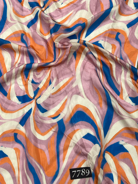Floral Prints On Pure Viscose Muslin