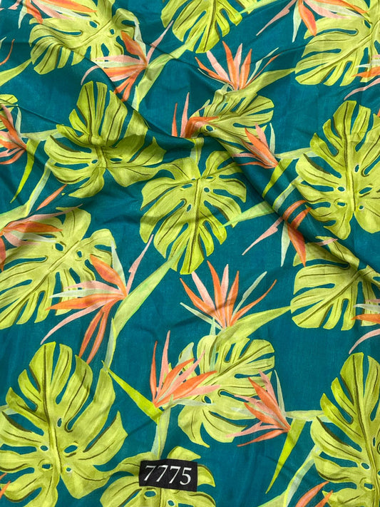 Floral Prints On Pure Viscose Muslin