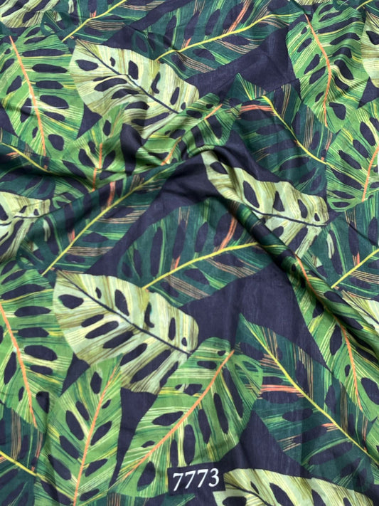 Floral Prints On Pure Viscose Muslin