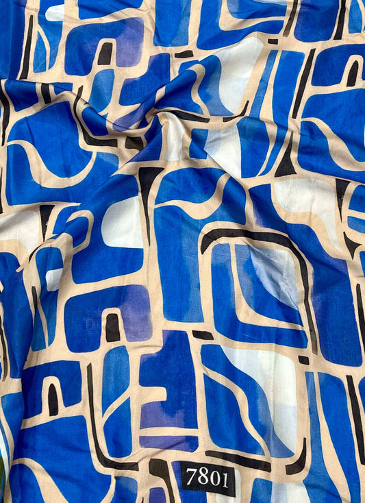 Floral Prints On Pure Viscose Muslin