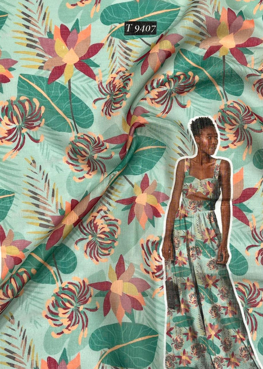 Linen FLORAL PRINT