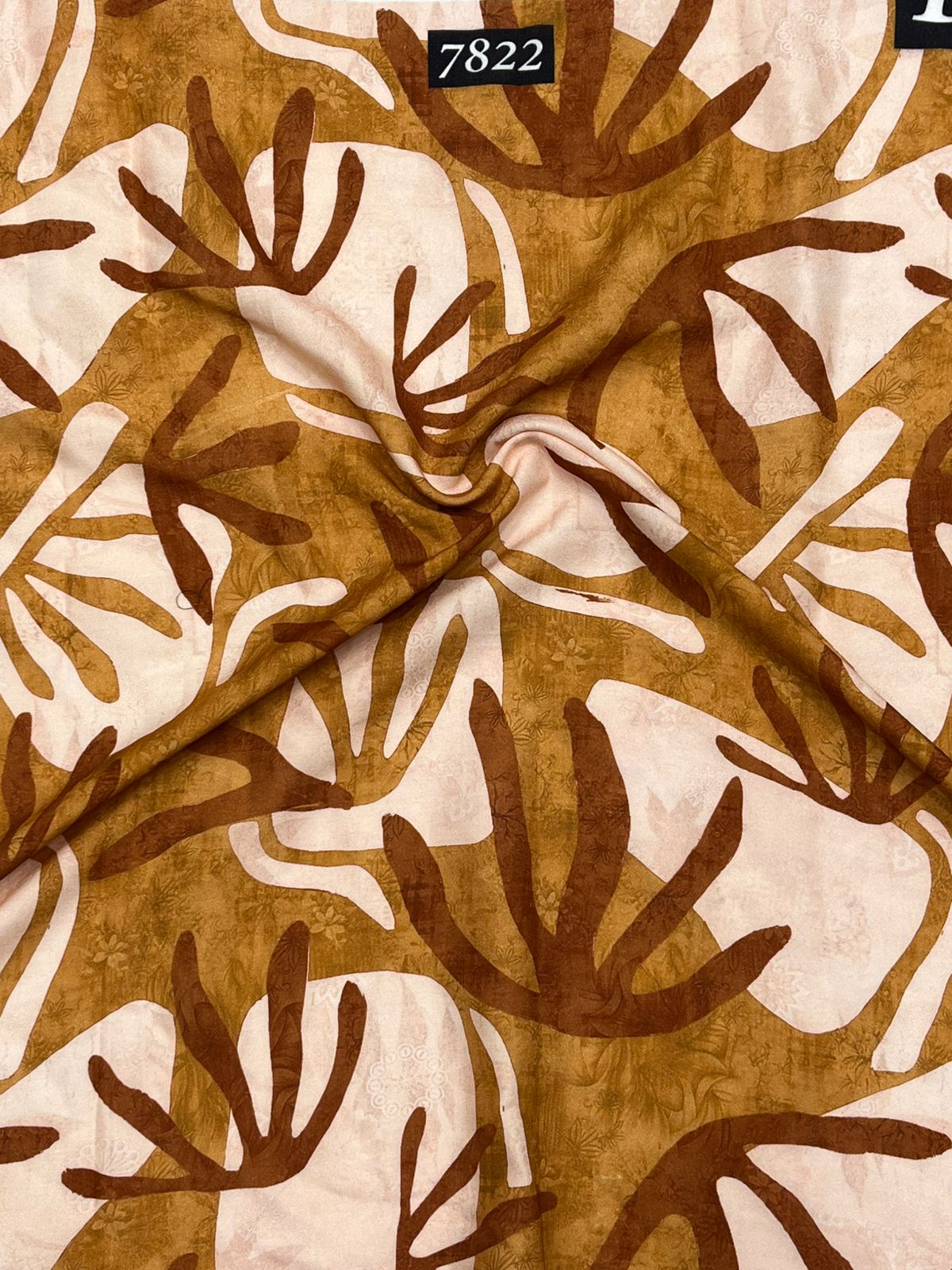 Abstract Prints On Pure Viscose Muslin