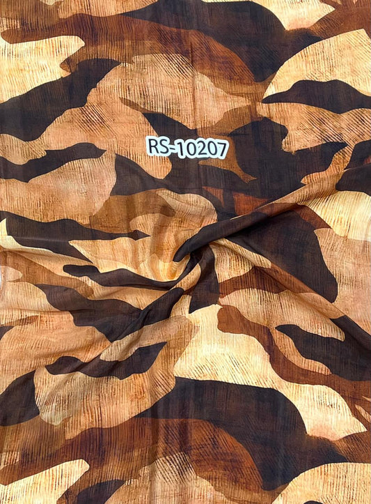 Abstract Prints On Pure Viscose Muslin