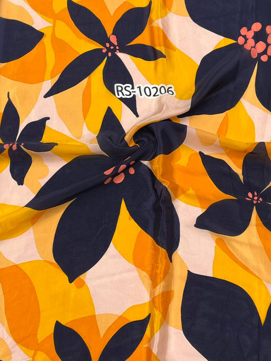 Abstract Prints On Pure Viscose Muslin
