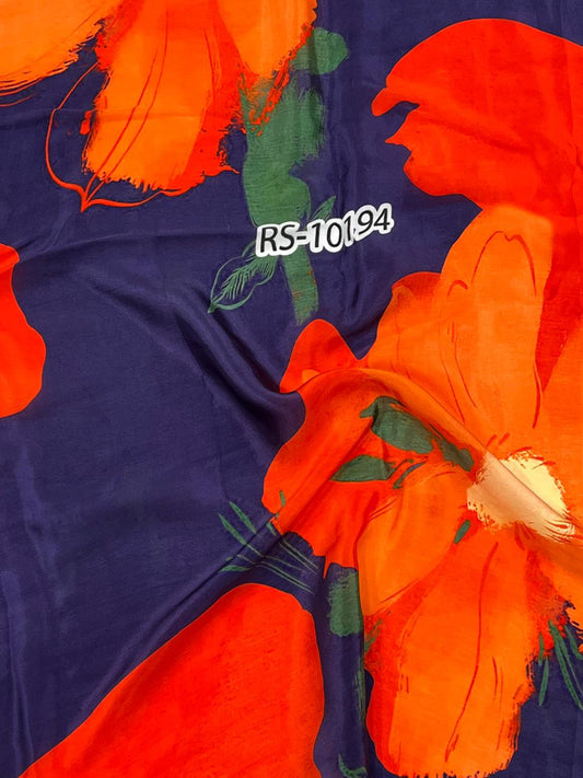 Abstract Prints On Pure Viscose Muslin