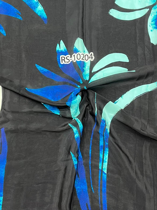 Abstract Prints On Pure Viscose Muslin